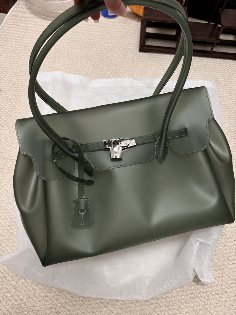 Jellyyy Clear Military Green — Bolso Jelly Firkin Transparente