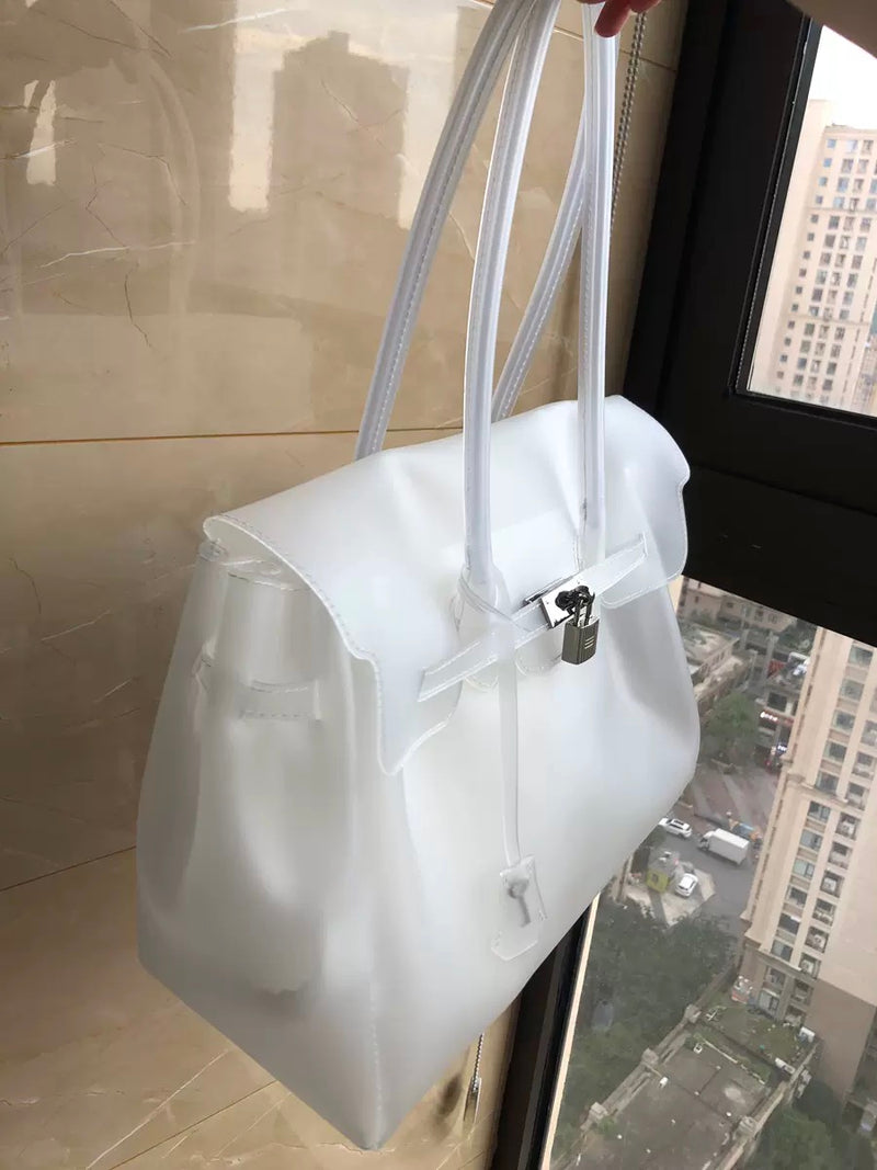 Jellyyy Clear White — Bolso Jelly Firkin Transparente