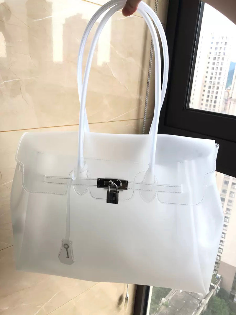 Jellyyy Clear White — Bolso Jelly Firkin Transparente