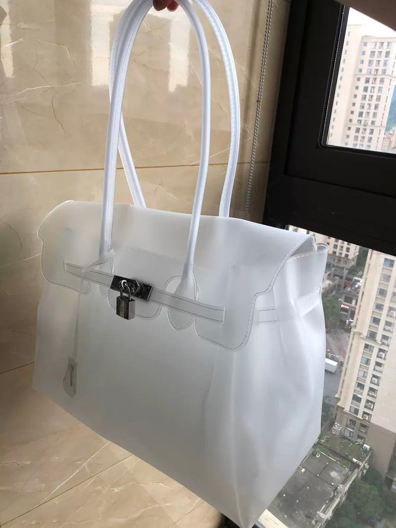Jellyyy Clear White — Bolso Jelly Firkin Transparente