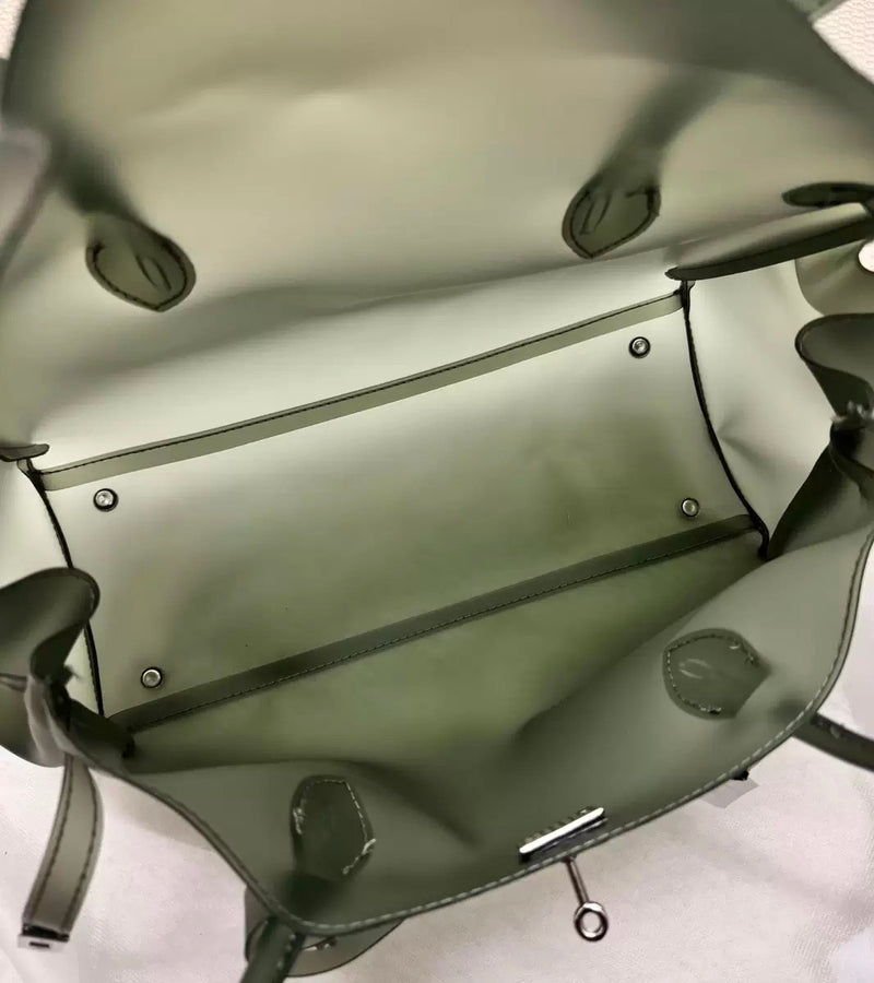 Jellyyy Clear Military Green — Bolso Jelly Firkin Transparente