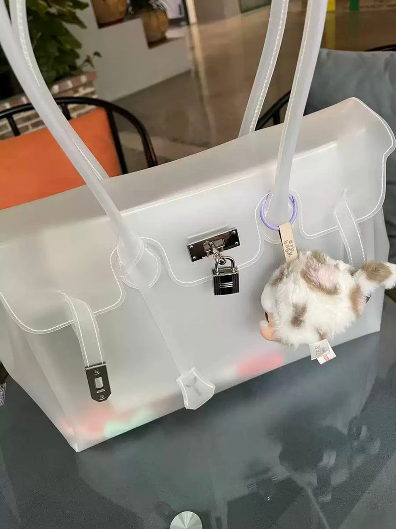 Jellyyy Clear White — Bolso Jelly Firkin Transparente