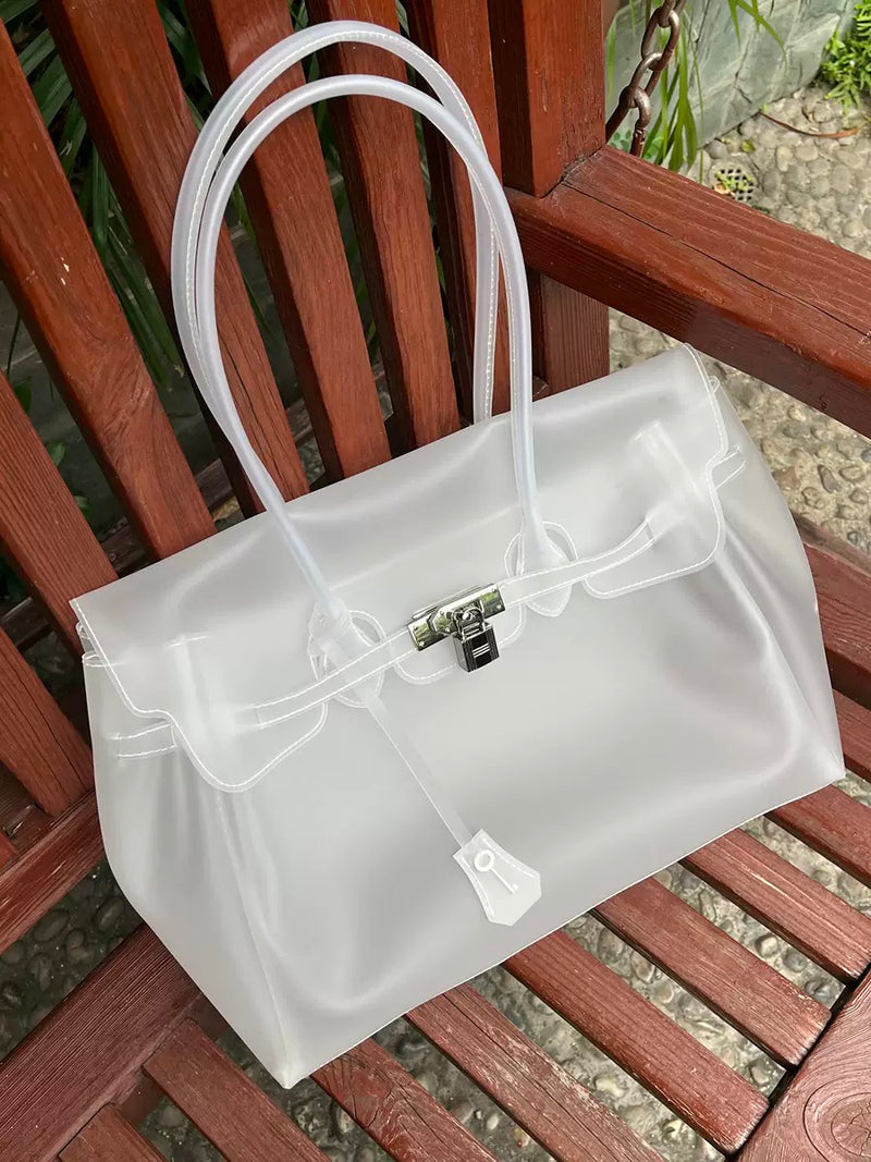 Jellyyy Clear White — Bolso Jelly Firkin Transparente