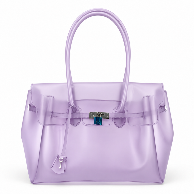 Jellyyy Clear Purple — Bolso Jelly Firkin Transparente