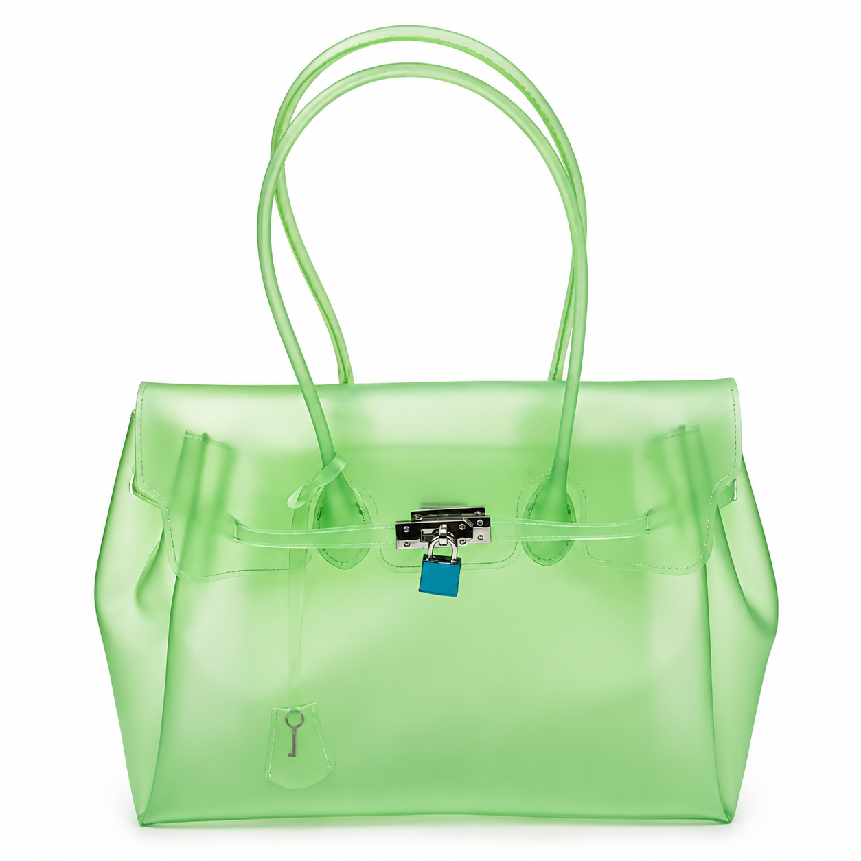 Jellyyy Clear Green — Bolso Jelly Firkin Transparente