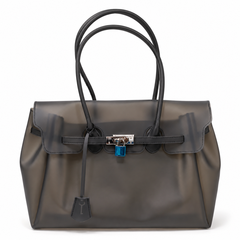 Jellyyy Clear Brown — Bolso Jelly Firkin Transparente